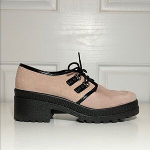 ASOS Pink Lug Sole Loafers Size UK 40